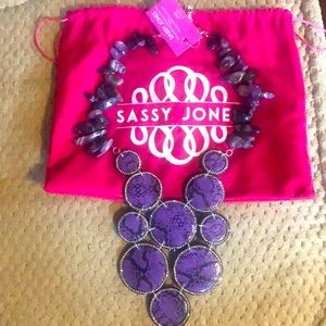 NWT Purple Tizani Necklace